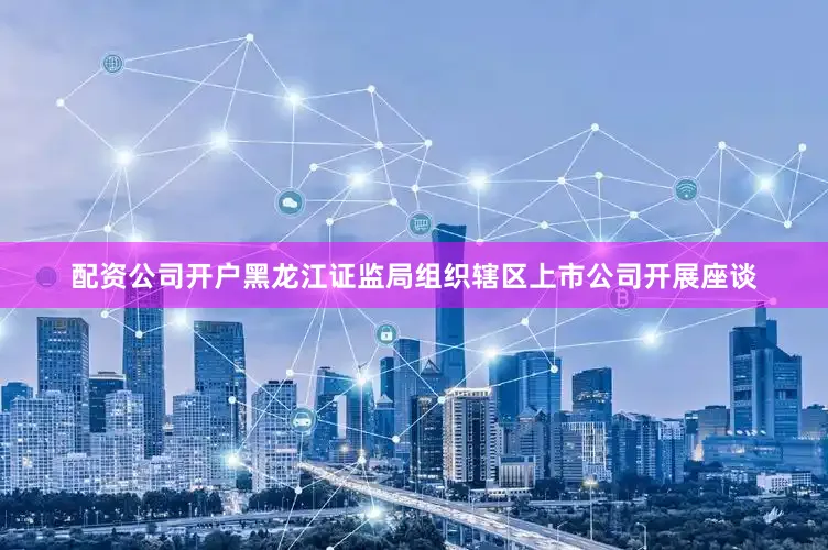 配资公司开户黑龙江证监局组织辖区上市公司开展座谈